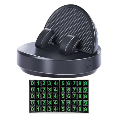 Porta del telefono - Montaggio per auto del cruscotto automatico portatile per guida sicura, supporto per cellulare con piastra di parcheggio, culla mobile per veicolo, minivan, berlina, pendolarismo,
