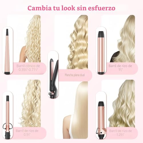 Ufree 5 in 1 Curling Iron with Interchangeable Ceramic — detail view