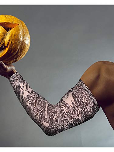 Boao 20 Pcs Temporary Tattoo Sleeve for Men Women UV Sun Protection Sleeves Arm Compression Sleeves for Sport Cycling Fishing3