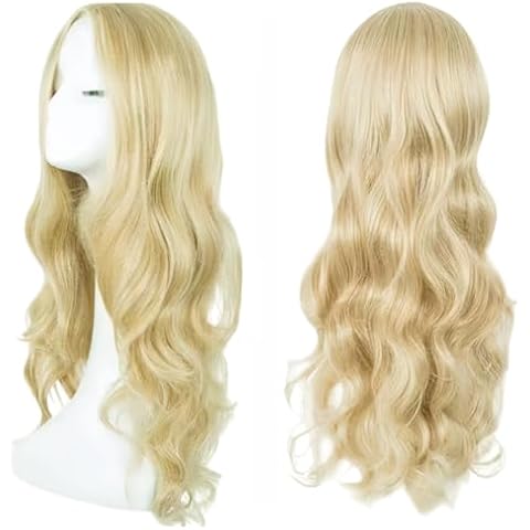 SDXCJY 27" Long Curly Blonde Wig Cover