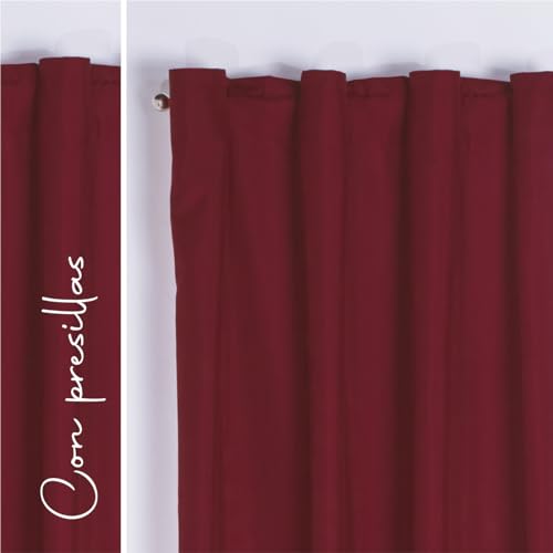 Cortinas, Home cortinas color vino Marca Colchas Concord (3)