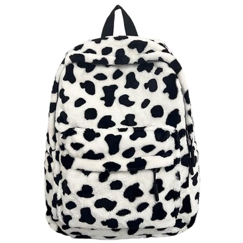 Mochila con estampado de vaca bonita para salidas informales urbanas