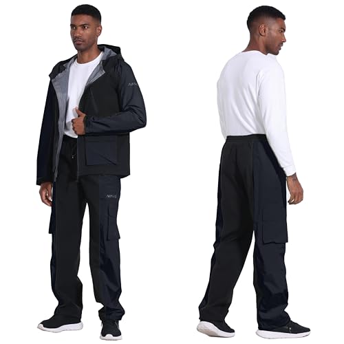 Men's Hiking Jacket&Pants 3-Piece Set: 3L-Gore Pro-Tex Shell, 20,000mm Waterproof, 15,000 Breathable,Ultralight 650g 6