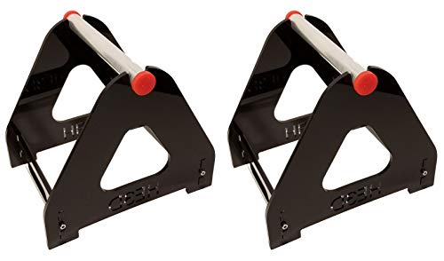 Filament Holders (Pack of 2 Racks)?NO Assembly Required?3D Printer Filament Spool Mount for Rolls UP to 1 KG?Black Acrylic and Metal Rod?Filament Reel Stand by SIGNATOM PSH-2000