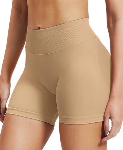 Image of VOYJOY Women Workout Impact Shorts 2.5 inch / 3.6 inch / 4.5 inch / 6 inch Scrunch Butt Booty | Tummy Control, High Waisted, Bike Short, Gentle Compression, for Women