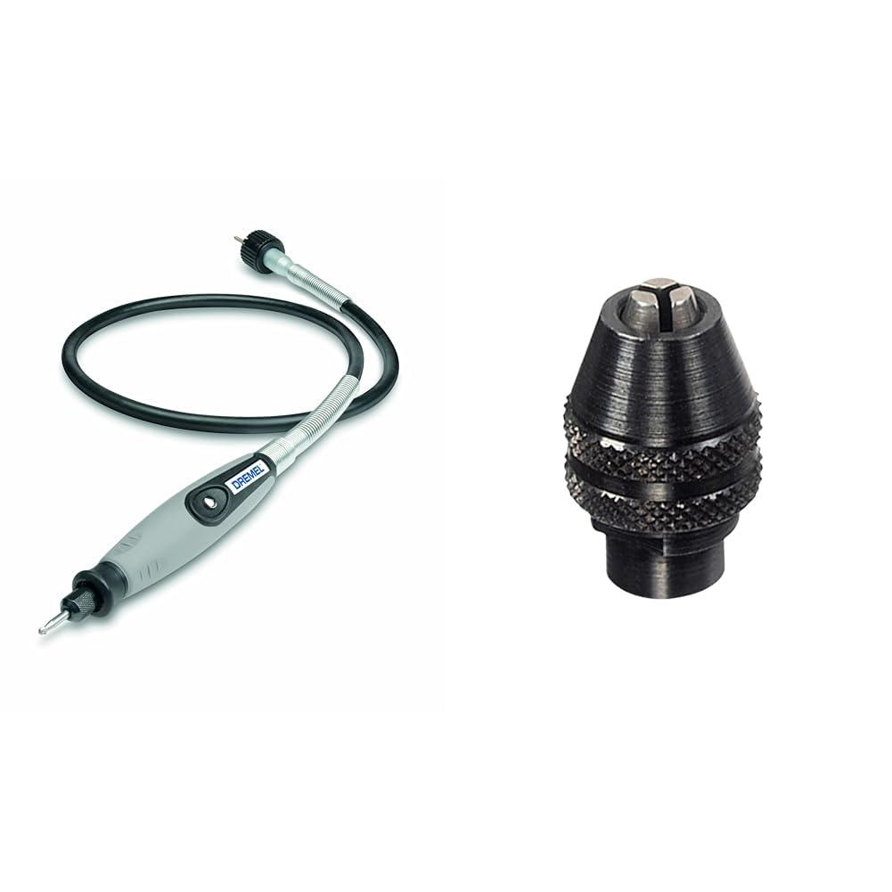 Dremel 225 Narzędzie Wielofunkcyjne, Szary, ‎10 x 10 x 30 cm; 300 g & Dremel 4486 uchwyt uniwersalny 0,8-3,2 mm