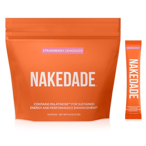 Nakedade – Performance Enhancing Sports Drink Powder - Strawberry Lemonade Electrolyte Powder – No GMOs or Artificial Sweeteners, Gluten-Free, Soy-Free, Dairy-Free – 16 Sticks