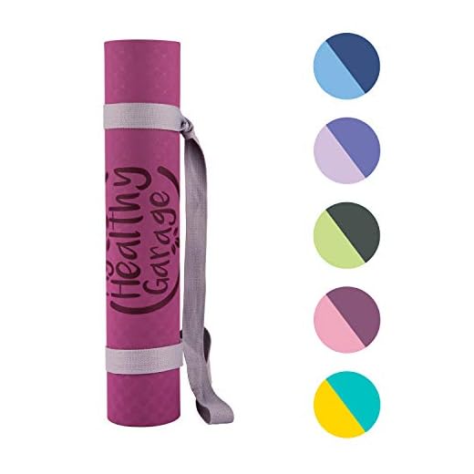 Yoga MAT Multiuso | Colchoneta para cualquier deporte, gym, fitness, Pilates y ejercicios | Confortable esterilla con amortiguación para proteger tus articulaciones | Ecológico Resistente y Duradero. (Violeta / Rosado)