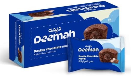 DEEMAH Double Chocolate Muffin 25Gr (Pack Of 16)