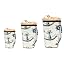 Retro Nautical Anchor Compass Pattern