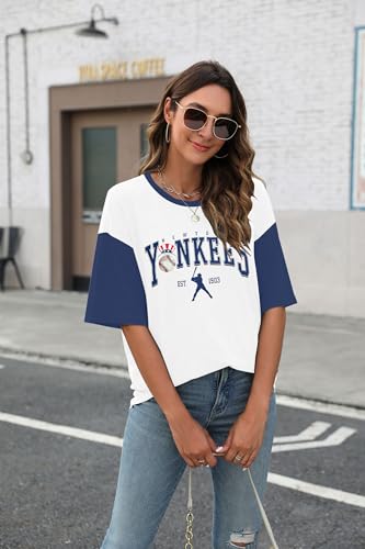 Game Day Shirt Baseball Shirts Women Oversized Baseball Team Graphic Tshirt Baseball Fan Shirt Casual Short Sleeve Tee Tops2