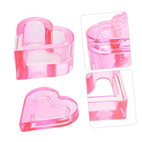 FOMIYES Sweet Heart Nail Art Dish Cristal Acrílico miniatura 7
