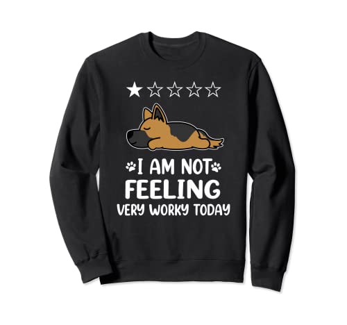 German Shepherd Dog Sleep I Am Not Feeling Funny Puppy Dogs Sudadera