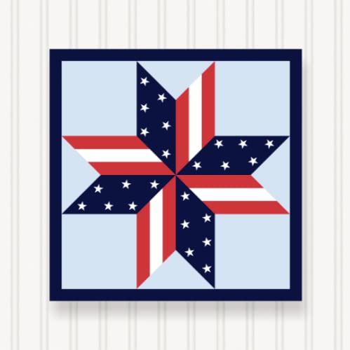 BQ053 BARN Quilt Block Outdoor Square | 6 Sizes | Outside Pattern | Wall Art | Yard Art | Barn Quilt Sign | Farm Quilt Design (23.5" x 23.5" 1 Sided)