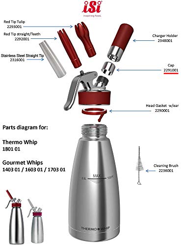 iSi 2291001 Cap for Gourmet and Thermo Whips