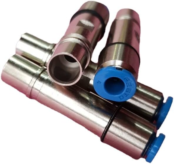 2pcs Connector 09140006454 Metal Gas OD4 Outer Diameter of Pipe 4MM Quick Plug Detachable Type