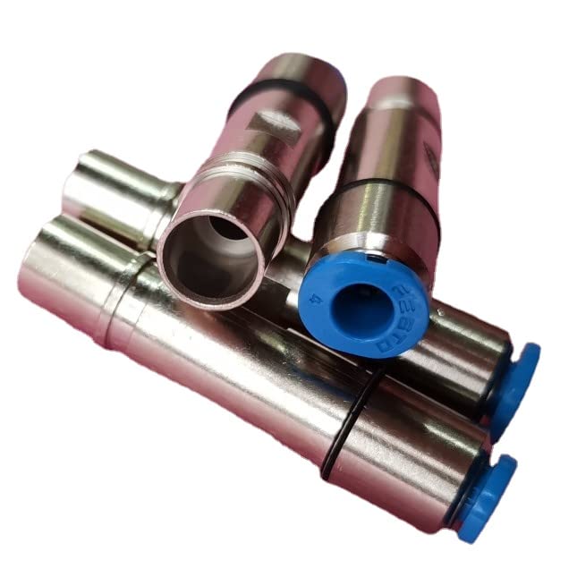Connecteur 09140006454 en métal OD4 pour tuyau de gaz de 4 mm de diamètre lot de 2