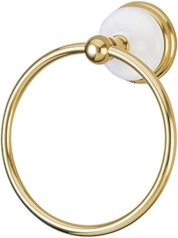 Kingston Brass BA1114PB Victorian Towel-Ring, 6-Inch, Polished Brass
