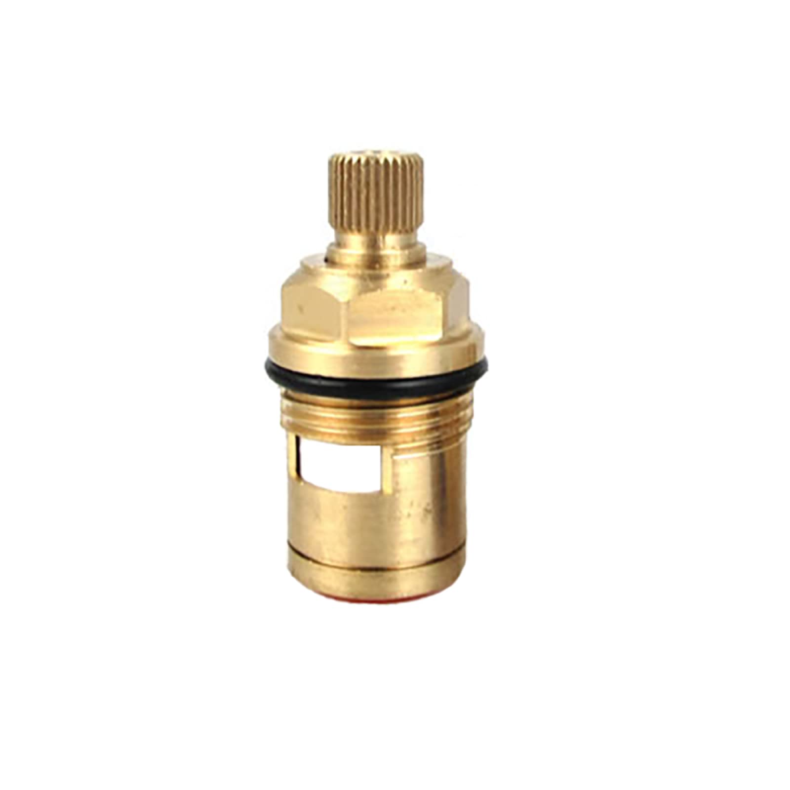 Ouhbndeaz G Faucet Cartridge Replacement Tap Cartridge Replacement Universal Valves Cartridges 16 Splines Brass Ceramic Disc Valve Quarter Turn E(G)