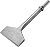 Firecore FS18375 3-inch Wide Machine Sharpened Tile & Flooring Adhesive Remover Bit, Impact Air Hammer Chisel 0.401 in Shank (3" x 7.5")