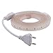 XUNATA 1m 220V Tiras LED, SMD 2835 120LEDs/m, IP67 Impermeable, Escalera de Techo Blancas Tira de LED Cocina Cable Luces LED Blanco frio