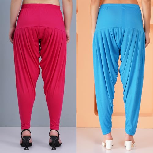 Image of Buy That Trendz Patiala Pant for Women Viscose Relaxed Fit Dhoti Patiyala Salwar Harem Style Bottom Pants