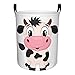 Cesto plegable para ropa sucia resistente al agua, de vaca de leche de dibujos animados, para guardar ropa, juguetes, libros (S/M)