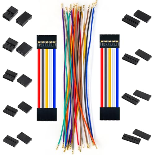 Cable pre-crimpado Dupont 2.0mm, 50cm, 24AWG, 10 colores miniatura 1
