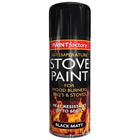 400ML Ultra High Heat Resistant Coal Black Spray Paint for BBQ Grill Stove Engine Exhaust (1) Cover