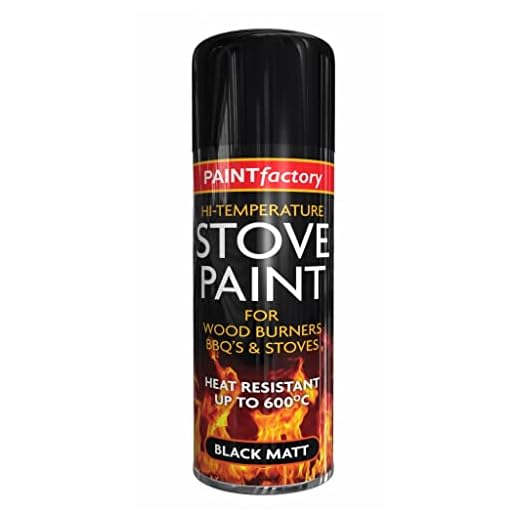 400ML Ultra High Heat Resistant Coal Black Spray Paint for BBQ Grill Stove - 13.5 Ounce
