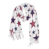 747 Chales Con Borla 4 De Julio Estrella De Estados Unidos Bufandas...