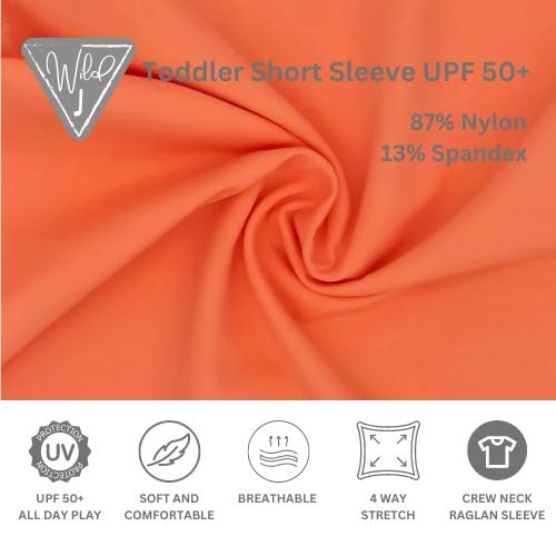 Toddler Short Sleeve Sun Protection Shirt for Hiking Swimwear Outdoor Adventure Kid's Play3