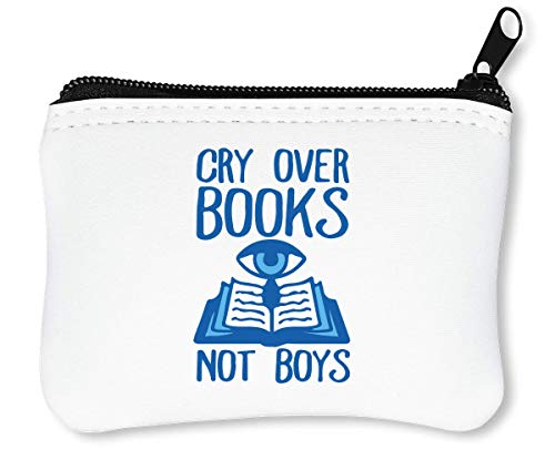 Preisvergleich Produktbild Cry Over Books Not Boys Cool Reißverschluss-Geldbörse Brieftasche Geldbörse