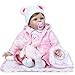 Produktbild MAIDEDOLL 22" Realistische Reborn Baby Puppen Kind Handgemachtes Mädchen Weiche Silikon Vinyl Kleinkind Magnetisch Mund