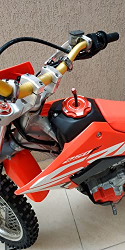Tampa Tanque Aluminio e valvula respiro Crf 250f Anker COR:VERMELHO