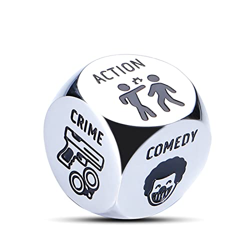 Anniversary Valentines Day Date Night Gifts For Couples Husband Wife 11Th Steel Anniversary Movie Night Decider Dice Gifts For Boyfriend Girlfriend Him Her Funny Gag Gifts Birthday Son Daughter Teens #TOP8
