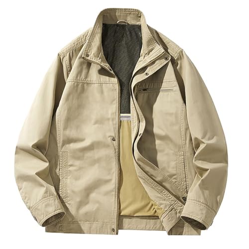 [TOWYYO] ミリタリージャケット メンズ 綿100% M41 米軍 戦車服 フィールドジャケット ブルゾン 防風 アウター ストレッチ 春 春服 春物 大きいサイズ M-5XLのサムネイル