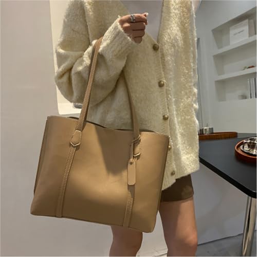 Bolso Tote para mujer cuero minimalista bandolera miniatura 2