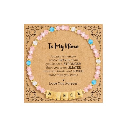 Image of BAYLAY Inspirational Family Lettter Bead Bracelet For Women,Jewelry Gifts For Granddaughter /Daughter /Mom /Sister /Wife /Niece /Aunt /Friend /Nana /Gigi,Mothers Day,Birthday