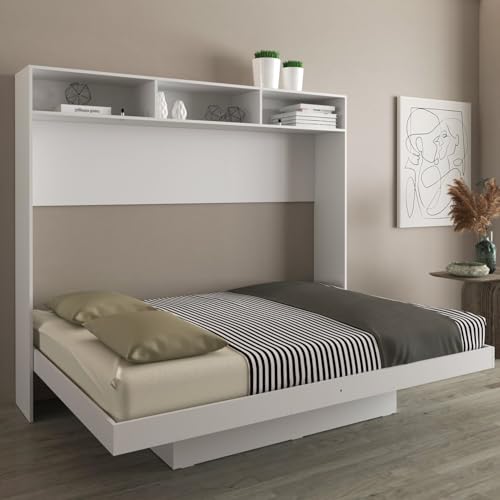 Cama Articulada Casal Horizontal com Nichos e Prateleiras Cm8043 ...