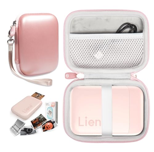 Image of GETGEAR mini Photo Printer Case fits for Kodak Step Instant Smartphone Photo Printer, FUJIFILM Instax Mini Link 2, Liene 2x3 inch (Rose Gold)