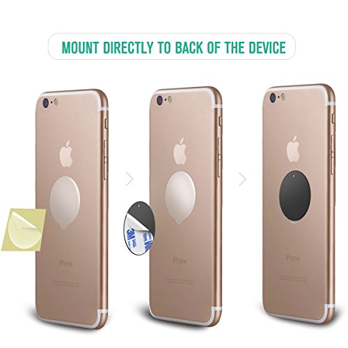 image for Metal Plates for Magnetic Car Mount,Nekteck Replacement Metal Plates w