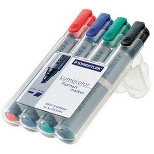 5x Flipchartblöcke + 4er Set Flipchartmarker, weiß Blanco, je Block 20 Blatt 69x99 cm, 6 fach Lochung, perforiert, Papier für Flipchart (5 Blöcke + Markerset 4er)