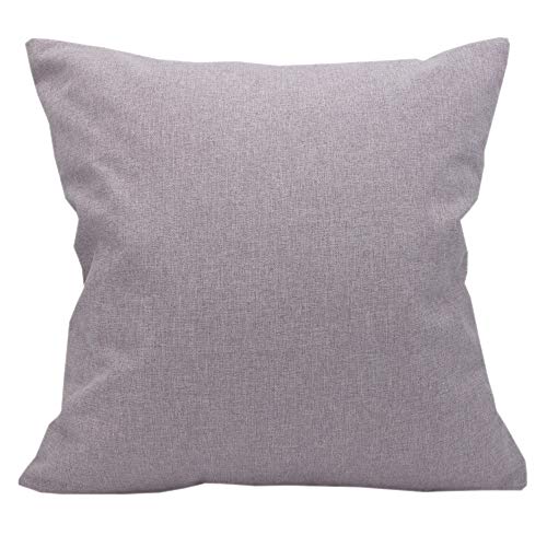 純色 クッションカバー 無地 抱き枕カバー ポリエステル 座布団カバー (ライトパープル, 30x50cm長方形)