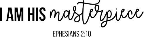 Miniatura 4 de Calcomanía de vinilo para pared, diseño de Efesios 2:10, 7.5 x 30 pulgadas, diseño moderno inspirador lindo y encantador con cita espiritual para el