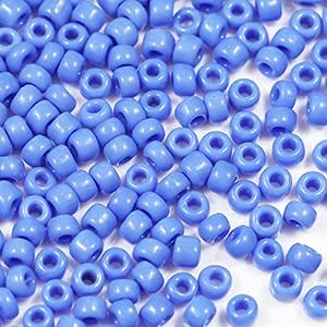 Tibaoffy White Beads Size 8/0 Crafts Glass Seed Beads 3mm for Jewelry Making (Total About 100gm About 3600pcs)