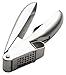 MIU France Stainless Steel Garlic Press With 2 Removable Head, Silver