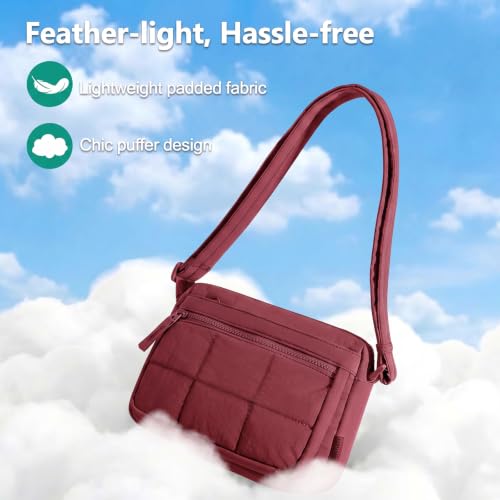 Image of Nylon Crossbody Bag for Women, Lightweight Shoulder Travel Purse