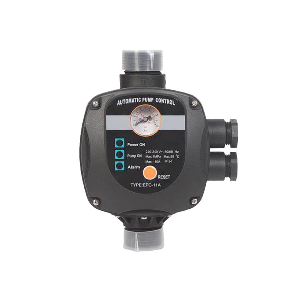 Regolatore d'acqua completamente automatico con flussostato e controllo della tensione, pressostato booster ABS impermeabile IP54 per sistemi di irrigazione da giardino