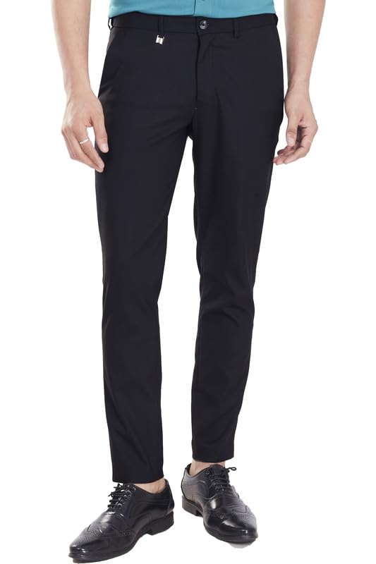 kamok Men Ankle Fit Flexi Waist Stretchable Formal Trouser Wrinkle Resistant Office Wear Pant-picture-51